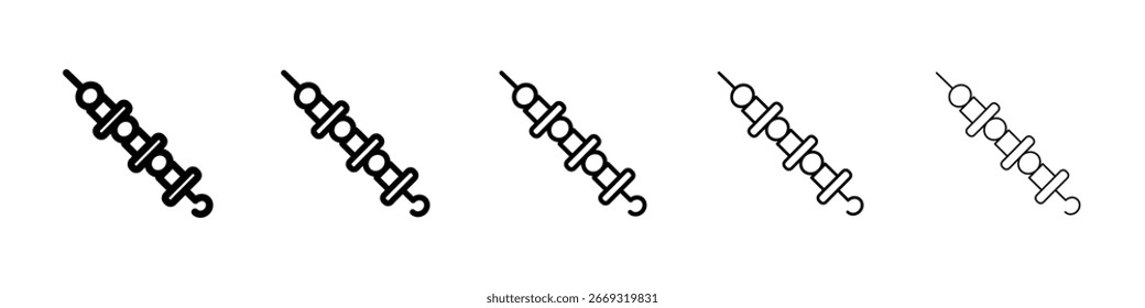 Icono del pincho para el concepto móvil y el Diseño web.
