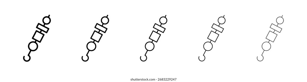 Skewer icon for mobile concept and web design.