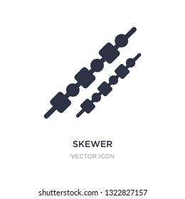 skewer icon on white background. Simple element illustration from Party concept. skewer sign icon symbol design.