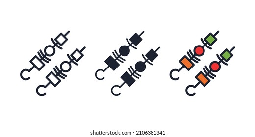 skewer icon symbol template for graphic and web design collection logo vector illustration