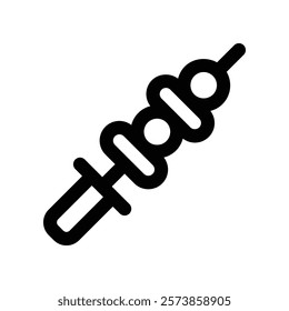 skewer icon. vector line icon for your website, mobile, presentation, and logo design.