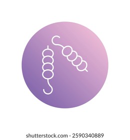Skewer icon vector stock illustration