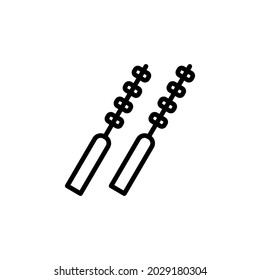 skewer icon vector for your design element