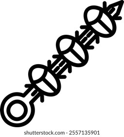 Skewer icon for wildlife and nature world