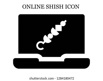 Skewer search icon. Editable Skewer search icon for web or mobile.