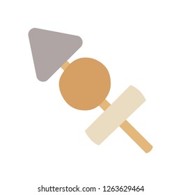 A skewer of three bites of Japanese oden emoji vector