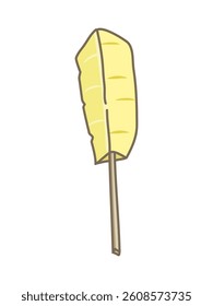 It is a skewered cut pineapple.