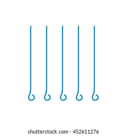 Skewers icon. Vector illustration