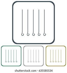 Skewers icon. Vector illustration

