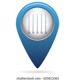 Skewers icon. Vector illustration
