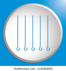 Skewers set icon. Vector illustration

