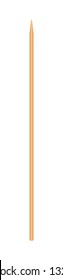 skewers wooden bamboo pointed tip stick thin isolated on white background, wood skewers used to hold pieces foods, tipped chopsticks for skewer barbecue, skewer sticks for BBQ vegetable and fruits