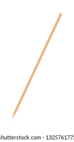 skewers wooden bamboo pointed tip stick thin isolated on white background, wood skewers used to hold pieces foods, tipped chopsticks for skewer barbecue, skewer sticks for BBQ vegetable and fruits