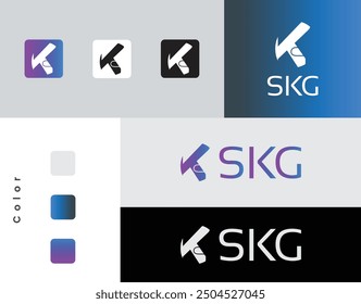 SKG logo Design , modern concepts, App icon Design, Brand Identity, Colorful icon,	