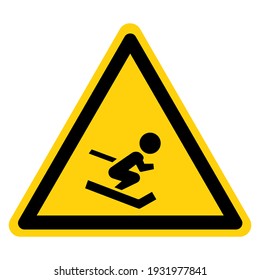Ski Area Symbol Sign ,Vector Illustration, Isolate On White Background Label. EPS10