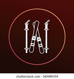 Ski board icon