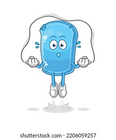 the ski board jump rope exercise. character vector