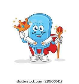 the ski board king vector. cartoon character