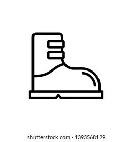 Ski Boot Icon Outline Vector