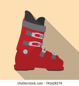 Ski boot icon, vector illustration design. Winter collection.