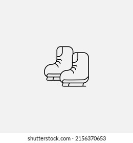 Ski boots icon sign vector,Symbol, logo illustration for web and mobile