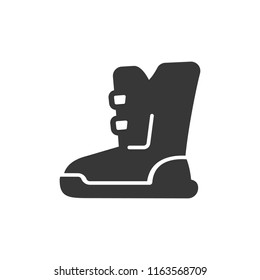 ski boots. monochrome icon