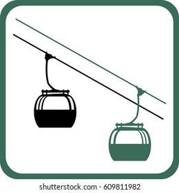 Ski cabin icon