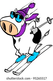 ski cow