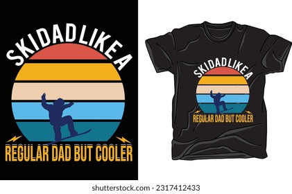 ski dad like a regular dad but cooler