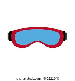 ski glasses or ski goggles winter snow sport mask protection