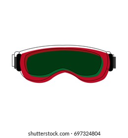 ski glasses or goggles winter snow sport mask protection