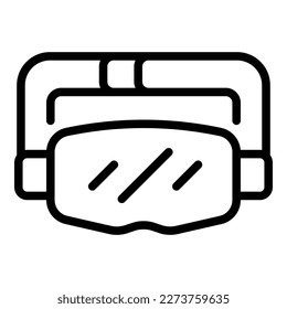 Ski glasses icon outline vector. Store shop. Invetory item