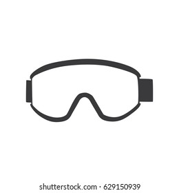 Ski glasses icon, vector illustration design. Sport objects collection.