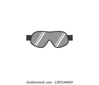 Ski glasses vector icon illustration design