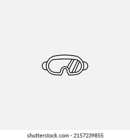 Ski goggle icon sign vector,Symbol, logo illustration for web and mobile