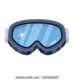 A ski goggles flat icon download 