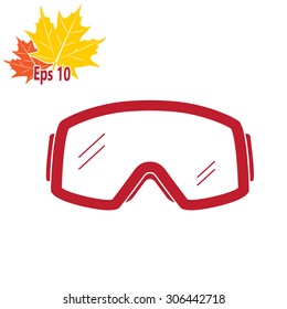 Ski goggles icon