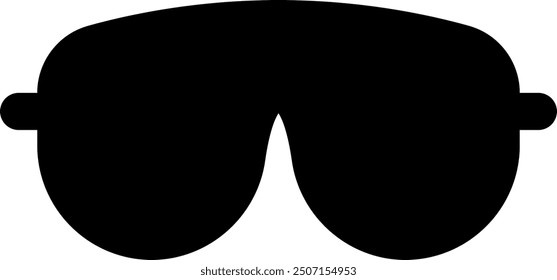 Diseño del icono de las gafas de esquí en tamaño 32px