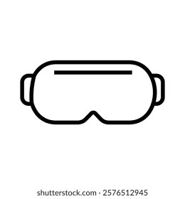 Ski goggles icon Outline vector for web ui