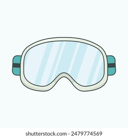 Skibrille Icon Winter Icon Set Illustration Elemente