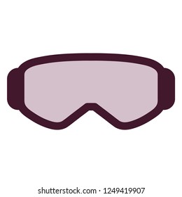 Ski Goggles - Purple and pink ski goggles