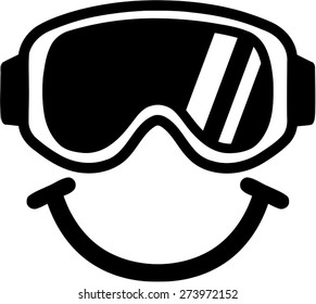 Ski Goggles Smiling