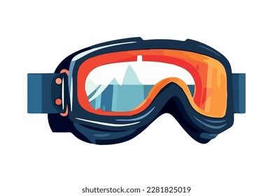 ski goggles sport equipment icon