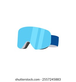 Ski Goggles, Sport Equipment Vector Illustration Isolated