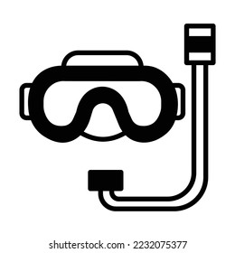 Ski goggles Vector Icon fully editable

