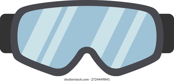 Ski Goggles Vector Icon Illustration