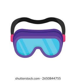 Icono de estilo de Vector de gafas de esquí. Archivo Eps 10
