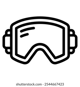 Ski Goggles winter vector icon illustration