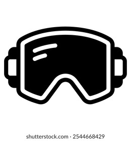 Ski Goggles winter vector icon illustration