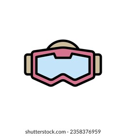 Ski Googles Icon Vector Illustration